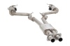3 inch Cat-Back System with Round Varex Mufflers, 304 Stainless Steel