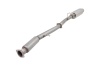 3 inch Cat-Back System with Straight-Out Cannon Muffler, 409 Raw Stainless Steel