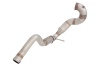 3 inch Downpipe with High-Flow Catalytic Converter, 201 Matt Stainless Steel