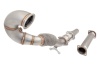 3 inch Downpipe with High-Flow Catalytic Converter, 304 Stainless Steel