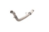 3 inch Downpipe with High-Flow Catalytic Converter, 409 Raw Stainless Steel