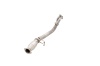 3 inch Downpipe with High-Flow Catalytic Converter, 409 Raw Stainless Steel