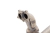 3 inch Downpipe with High-Flow Catalytic Converter, 409 Raw Stainless Steel