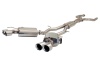 3 inch Twin Cat-Back System with Varex Mufflers, 304 Stainless Steel