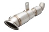 4 inch-3 3/8 inch Downpipe with High-Flow Catalytic Converter, 304 Stainless Steel
