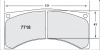 7718 RACE PAD SET - 13 CMPD 18 MM (PFC-7718.13.18.44)