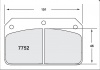 7752 RACE PAD SET - 19 CMPD 12 MM (PFC-7752.19.12.04)