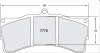 7778 RACE PAD SET - 39 CMPD 25 MM (PFC-7778.39.25.44)