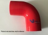90 Graden Bocht Polyester 70mm Rood