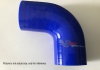 90 Graden Bocht Polyester 80mm Blauw