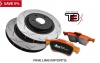 Brake Kit - 4000 Series T3 Slotted and Xtreme Performance Brake Pads (2x DBA42809S + DB1865XP)
