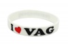 CK-BR955-12 Silicone wristband | I Love VAG | white