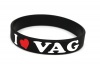 CK-BR955-13 Silicone wristband | I Love VAG | black
