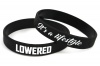 CK-BR955-17 Silicone wristband | LOWERED | black
