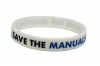 CK-BR955-21 Silicone wristband | Save The Manuals | white