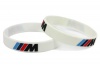 CK-BR955-30 Silicone wristband | BMW M-Power | white