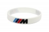 CK-BR955-30 Silicone wristband | BMW M-Power | white