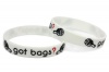 CK-BR955-5 Silicone wristband | GOT BAGS? | white