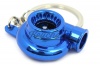 CK-BR001BLC Turbine keychain (blue chrome)
