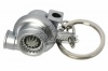 CK-BR002SM Double turbine keychain (silver matte)