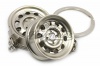 CK-BR058SM Wide steel wheel keychain (silver matte)
