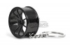 CK-BR060BC 10-arms wheel keychain (black chrome)
