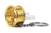 CK-BR062G 2PC wheel keychain (gold)