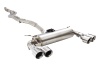 Dual 2.5 inch-3 inch Cat-Back System Varex Muffler, 304 Stainless Steel