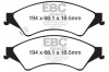 EBC DPX2140 standaard Remblokken