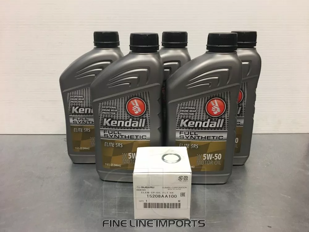 kendall pakket 5w50 + Subaru STI filter