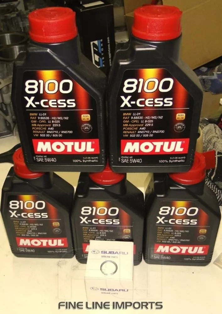 Motul 8100 X-cess 5W40 Pakket EJ25