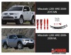 Pedders 1.5 Inch Lift Kit. With Improved Ride & Assembled Struts. Mitsubishi L200 (Pedders-803267)