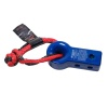 Saber 7075 Alloy Recovery Hitch  Blue Prismatic & 9K Soft Shackle (SBR-RFRH2BK1)