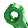 Saber 7075 Aluminium Rope Friendly Recovery Hitch - Green Prismatic & 9K Soft Shackle (SBR-RFRH2GK1)