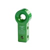 Saber 7075 Aluminium Rope Friendly Recovery Hitch - Green Prismatic & 9K Soft Shackle (SBR-RFRH2GK1)