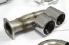 SS244404 - Supersprint Rear exhaust Right - Left Sport + Metallic catalytic converters