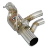 SS393334 - Supersprint Rear pipe left  with valve + Metallic catalytic converter(Deletes GPF)
