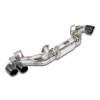 SS532336 - Supersprint Rear exhaust right - left with valves, 4 endpipes OO 100 Gun Metal Grey
