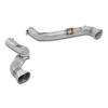 SS722314 - Supersprint Rear pipe Right - Left(Muffler delete)For OEM diffusor