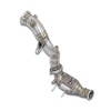 SS725361 - Supersprint Downpipe Right + Metallic catalytic converter(Replaces pre-catalytic converter + GPF)With bungs for the pressure sensor / EGT