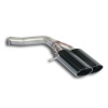 SS775977 - Supersprint Rear pipe Right 100x75 Gun Metal Grey(Muffler delete)