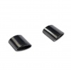 SS776225 - Supersprint Oval endpipe kit Right + Left 145x95 Gun Metal Grey