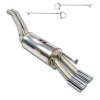 SS840307 - Supersprint Centre pipes kit + rear exhaust, oval tips 90x70