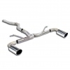 SS984644 - Supersprint Connecting pipe + rear pipe Right O100 - Left O100(Muffler delete)