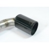 SS987604 - Supersprint Connecting pipe + rear exhaust Right O90 - Left O90