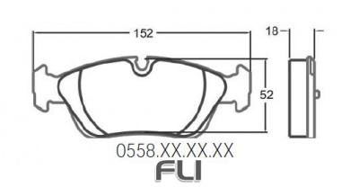 0558 RACE PAD SET - 11 CMPD 18 MM (PFC-0558.11.18.44)