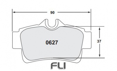 0627 RACE PAD SET - 97 CMPD 15 MM - RR (PFC-0627.97.15.44)