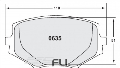 0635 RACE PAD SET - 14 CMPD 13 MM (PFC-0635.14.13.44)