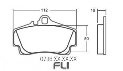 0738 RACE PAD SET - 332 CMPD 16 MM (PFC-0738.332.16.44)