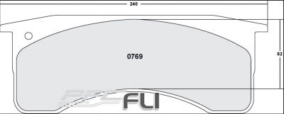 0769 ANTI CORROSION BRAKE PAD SET (PFC-0769.12)